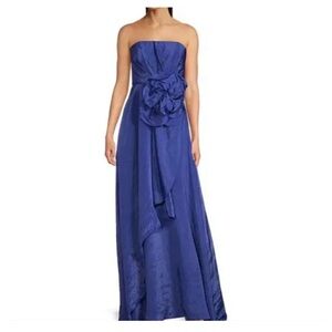 Muse Royal Blue Strapless Dress Sz 12 NWT